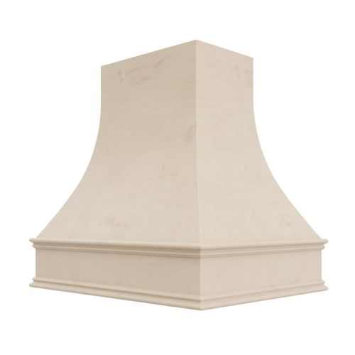 Curved Island Wood Hood