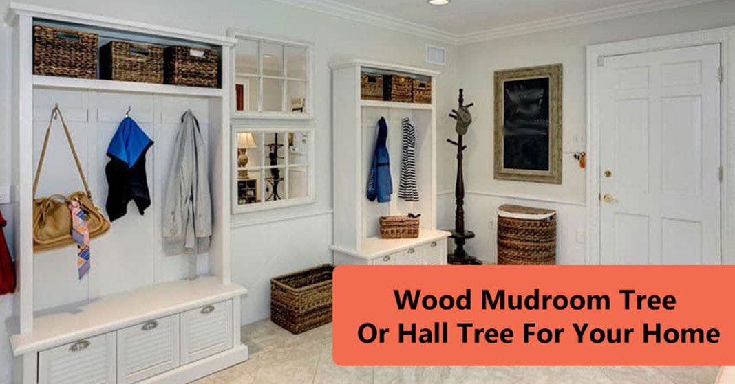 Customized Wood Mudroom Tree Or Hall Tree For Home